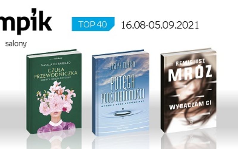 Książkowa lista TOP 40 w salonach Empiku za okres od 16 sierpnia do 5 września