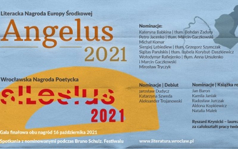 Zbliża się finał Literackiej Nagrody Europy Środkowej Angelus i Wrocławskiej Nagrody Poetyckiej Silesius