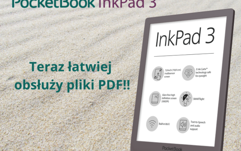 PocketBook InkPad 3 zyskuje nowy silnik dla plików PDF