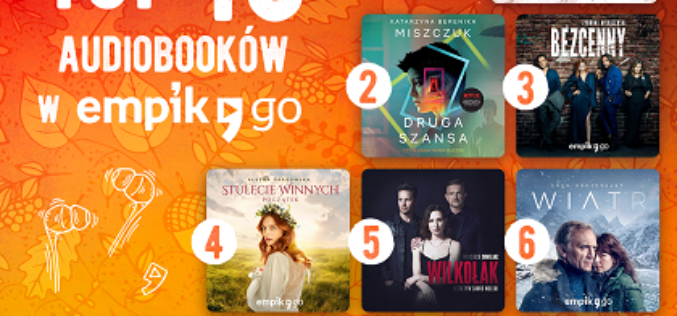 Lista TOP 10 audiobooków, e-booków i podcastów w aplikacji Empik Go w październiku