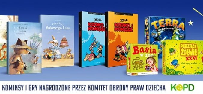 Komiksy i gry z oferty wydawnictwa Egmont z nagrodami głównymi XX edycji konkursu Świat Przyjazny Dziecku