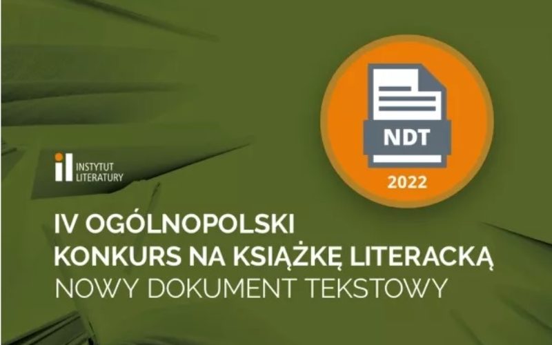 Nowy Dokument Tekstowy – IV Ogólnopolski Konkurs na Książkę Literacką