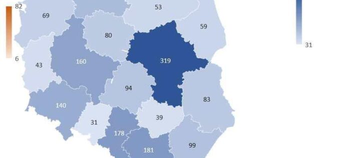 Aktualna liczba księgarń i wskaźnik liczby księgarń na 10.000 mieszkańców