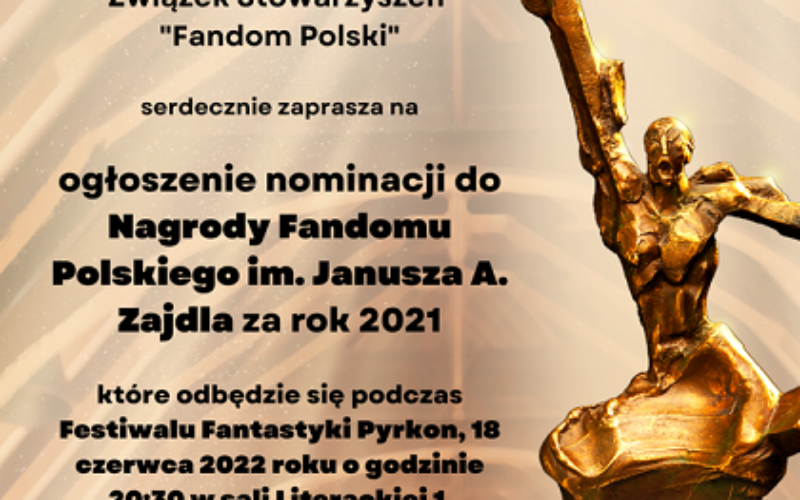 Nominacje do Nagrody im. Janusza A. Zajdla za rok 2021