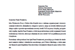 IWP i PIK apelują do Premiera RP w sprawie zerowej stawki VAT na książki i prasę