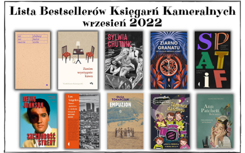 Lipcowa Lista Bestsellerów Księgarń Kameralnych