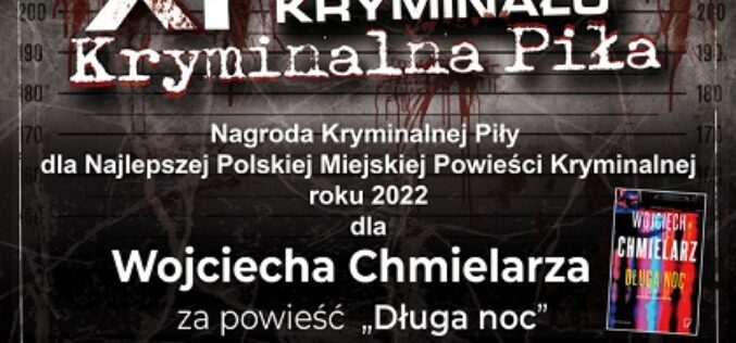 Nagroda dla najlepszej miejskiej powieści kryminalnej festiwalu Kryminalna Piła przyznana