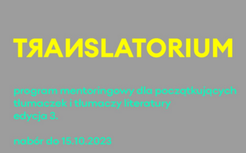 Trwa nabór do 3.edycji programu mentoringowego Translatorium