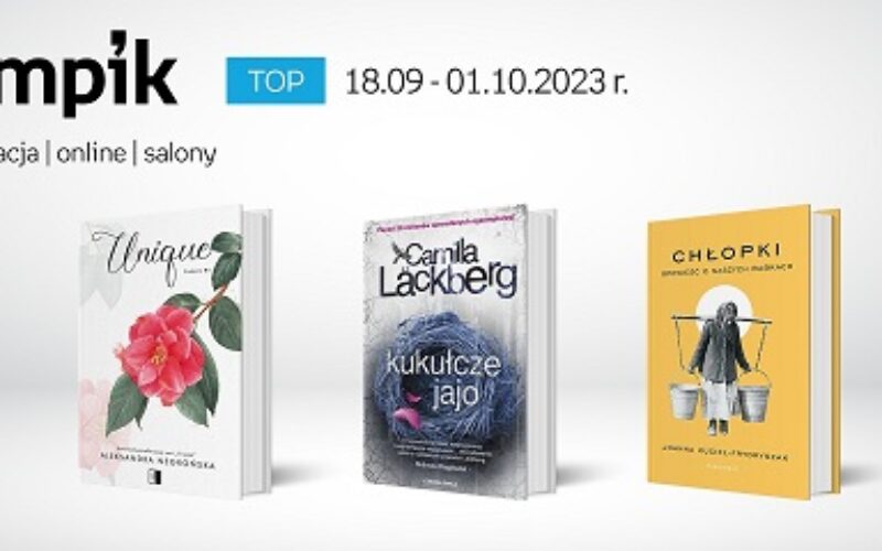 Książkowe listy bestsellerów w Empiku za okres 18.09-01.10.2023 r.
