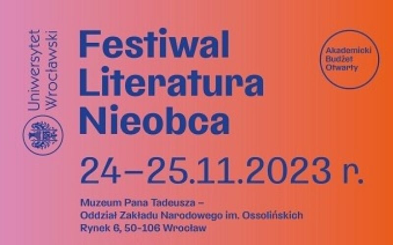 W piątek rusza Festiwal Literatura Nieobca