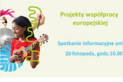 Projekty współpracy europejskiej – zaproszenie na spotkanie informacyjne