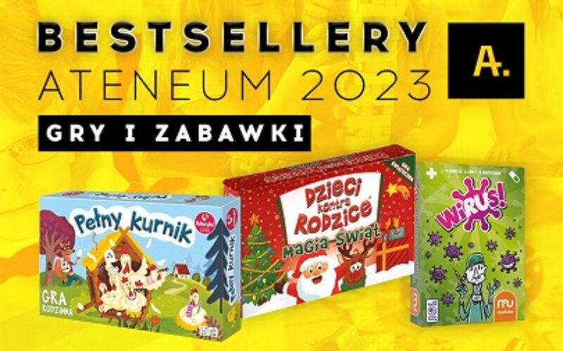 Bestsellery Ateneum 2023 – gry i zabawki