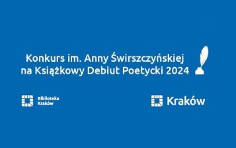 Trwa nabór do Konkursu im. Anny Świrszczyńskiej na Książkowy Debiut Poetycki 2024