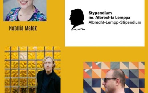Christian Dittloff, Natalia Malek i Daniel Odija laureat/kami Stypendium im. Albrechta Lemppa