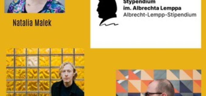 Christian Dittloff, Natalia Malek i Daniel Odija laureat/kami Stypendium im. Albrechta Lemppa