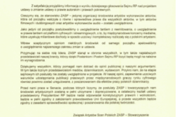 Komunikat ZASP w sprawie głosowania w Sejmie nad ustawą o prawie autorskim i prawach pokrewnych