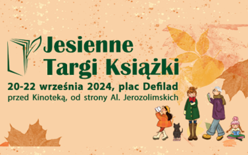 W dniach 20-22 września, odbędzie się kolejna edycja Jesiennych Targów Książki