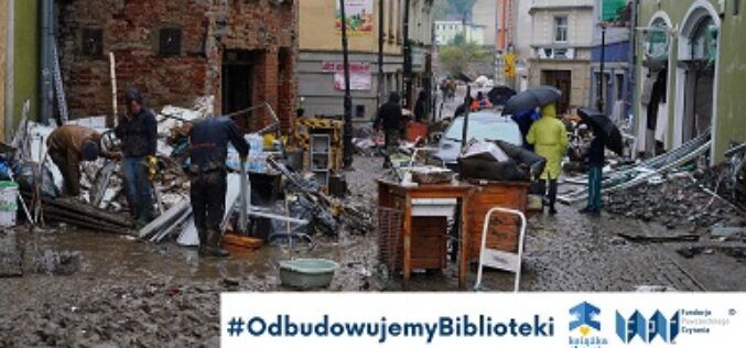 Odbudowujemy Biblioteki po powodzi – akcja pomocowa Fundacji Powszechnego Czytania