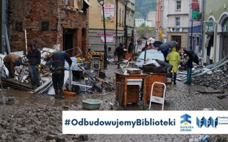 Odbudowujemy Biblioteki po powodzi – akcja pomocowa Fundacji Powszechnego Czytania