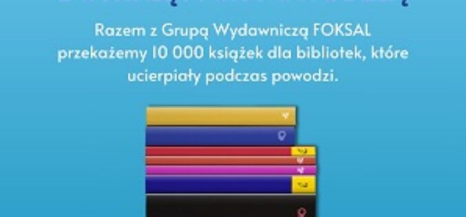 10 tysięcy książek dla bibliotek doświadczonych powodzią