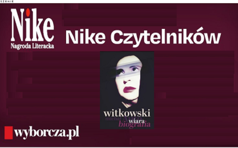 Nike Czytelników 2024 dla Michała Witkowskiego za książkę “Wiara. Autobiografia”