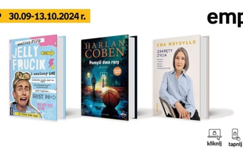 Książkowe listy bestsellerów w Empiku za okres od 30 września do 13 października