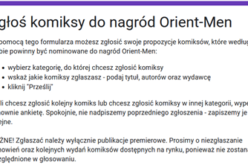 Zmiany w sposobie zgłaszania nominacji do Orient Menów
