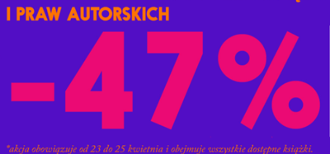 Trzy dni promocji na ŚWIATOWY DZIEŃ KSIĄŻKI!