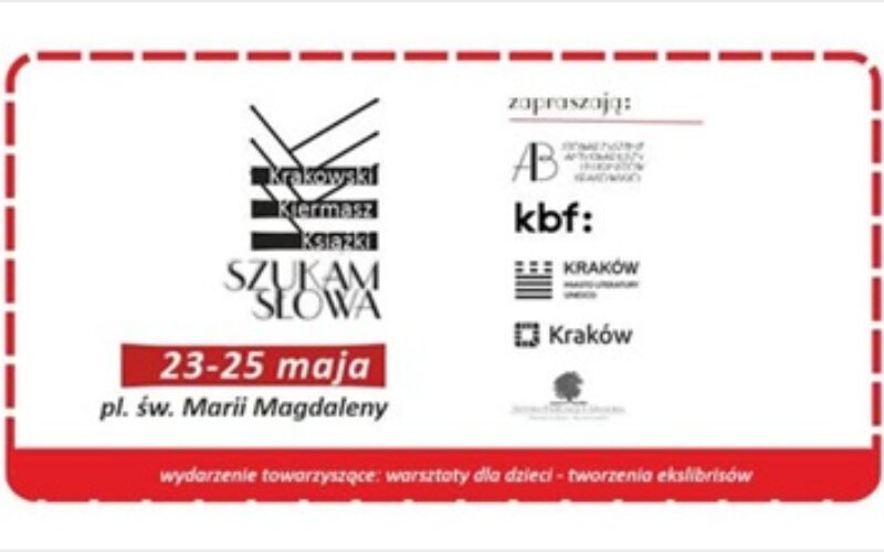 Już w ten weekend Kraków zaprasza na Kiermasz Książki