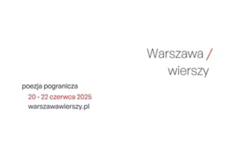 Festiwal Poetycki „Warszawa Wierszy”