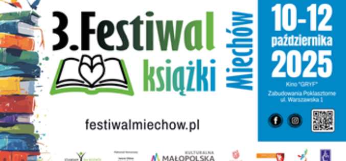 Wpiątek startuje Festiwal Książki Miechów 2025