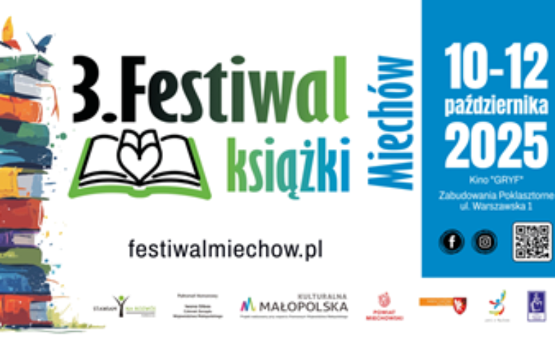 Wpiątek startuje Festiwal Książki Miechów 2025