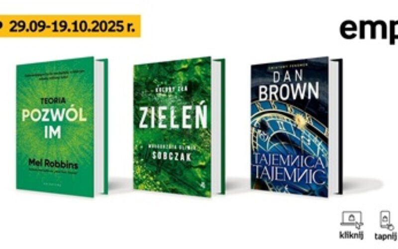 Książkowe listy bestsellerów w Empiku za okres od 29 września do 19 października