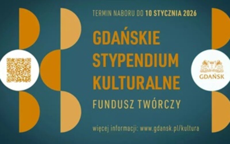 Pierwsza edycja Gdańskiego Stypendium Kulturalnego Fundusz Twórczy 2026