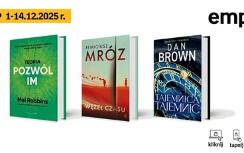 Książkowe listy bestsellerów w Empiku za okres od 1 do 14 grudnia