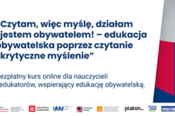 „Czytam, więc myślę, działam i jestem obywatelem!” – rusza bezpłatny kurs walczący z dezinformacją w szkole