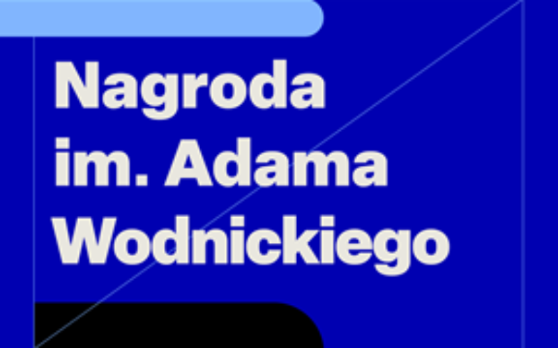 Mateusz Kwaterko laureatem pierwszej edycji Nagrody im. Adama Wodnickiego