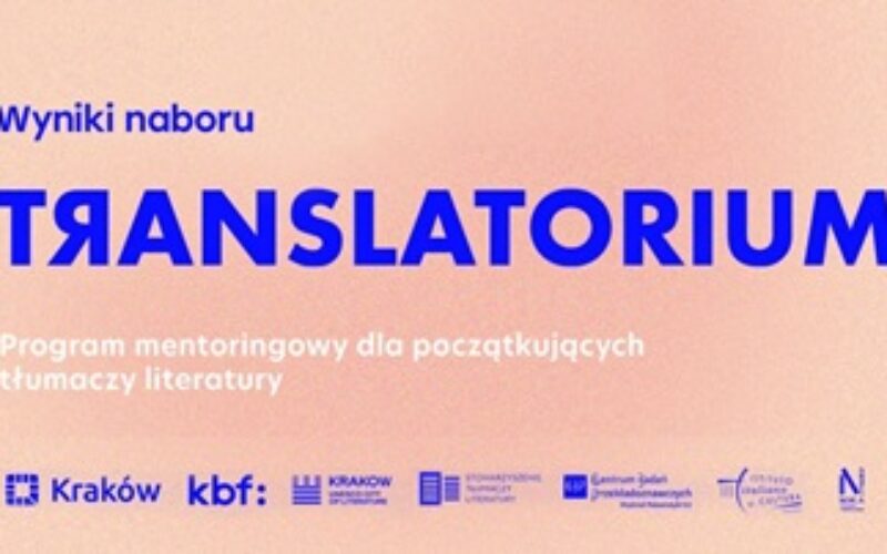 Wyniki naboru do piątej edycji programu mentoringowego Translatorium