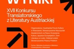Wyniki XVII Konkursu Translatorskiego z Literatury Austriackiej