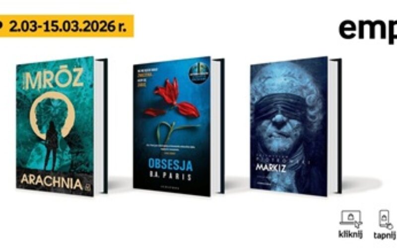 Książkowe listy bestsellerów w Empiku za okres od 2 do 15 marca 2026 r.