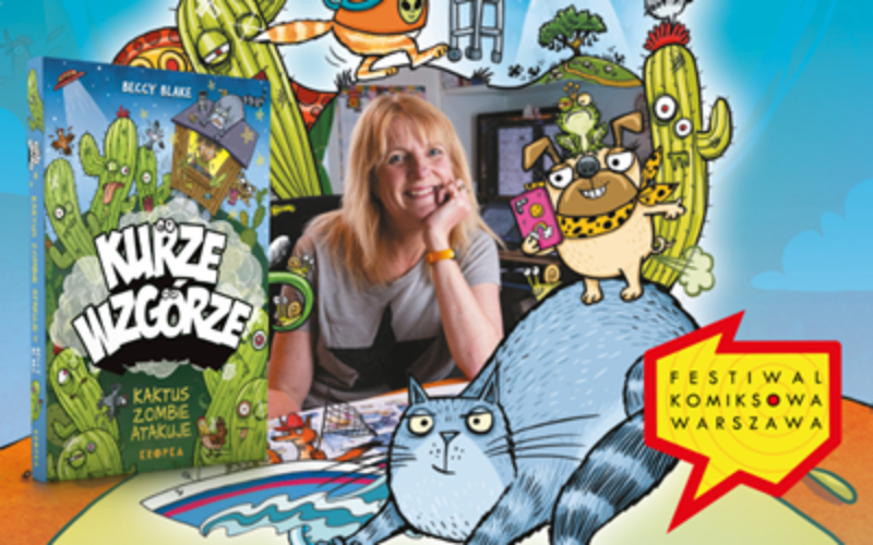 Komiksowy hit dla dzieci i jego autorka w Polsce!