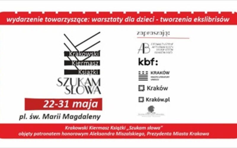 Krakowski Kiermasz Książki „Szukam słowa” – majowa edycja