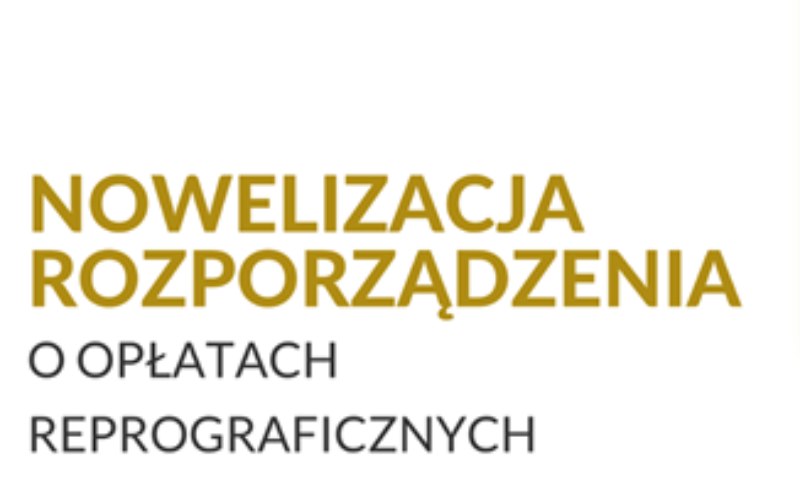 Nowelizacja rozporządzenia o opłatach reprograficznych podpisana
