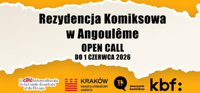 Rusza nabór na rezydencję Kraków-Angoulême dla artystów i artystek komiksowych
