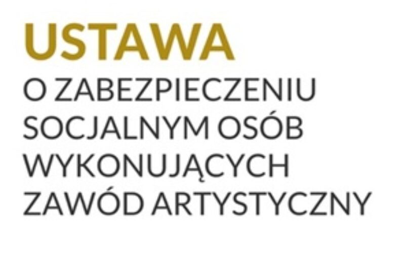 MKiDN. System bezpieczeństwa socjalnego dla twórców kultury