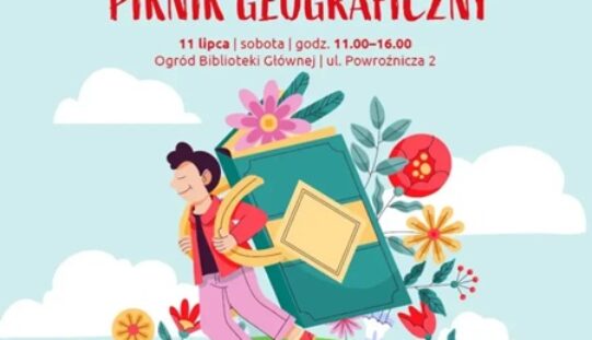 Piknik geograficzny w ogrodzie Biblioteki Kraków