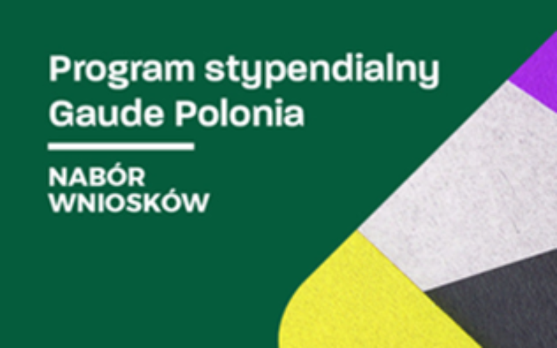 Program Stypendialny Gaude Polonia – nabór wniosków