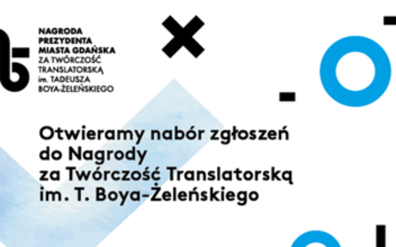 Nabór zgłoszeń do Nagrody za Twórczość Translatorską im. Tadeusza Boya-Żeleńskiego 2027