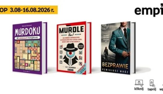 Książkowe listy bestsellerów w Empiku za okres od 3 do 16 sierpnia 2026 r.