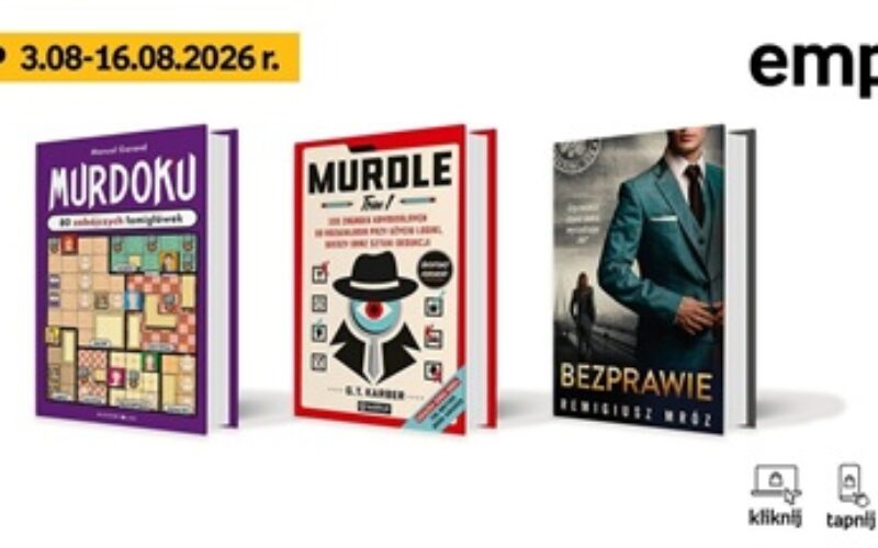 Książkowe listy bestsellerów w Empiku za okres od 3 do 16 sierpnia 2026 r.